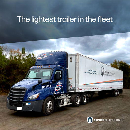 The lightest trailer in the fleet.