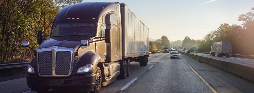 semi-trailer truck on highway